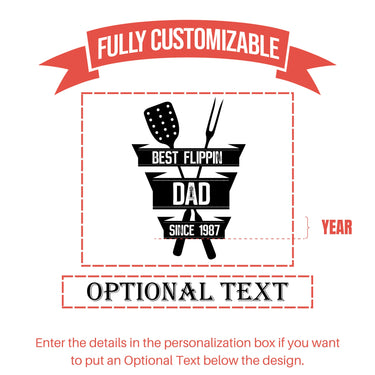 Best Flippin' Dad Since Custom Glasses